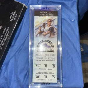 COLORADO ROCKIES MONTREAL EXPOS OPENING DAY APRIL 9, 1993 HOME OPENER (MAS133) - Picture 1 of 3