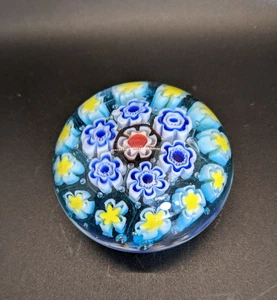 Pisapapeles de vidrio Millefiori flores - Imagen 1 de 4
