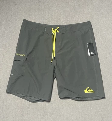 Quiksilver Board Shorts Para Hombres 38 Gris Todos los Días 21” Informal Surf Skate AQYBS03146 Foto 1 de 4