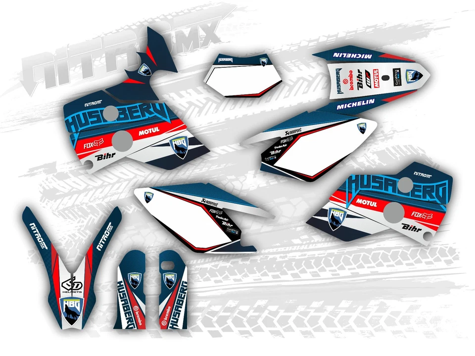 图形套件 适合 Husaberg FE 400 450 501 550 650 2001 2002 2003 2004 2005 贴花 — 第 1/1 张图片