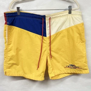 Vintage Hilfiger Sailing Gear Badehose Boardshorts gelb XL wie besehen - Bild 1 von 23