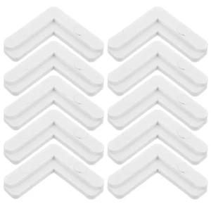 10 Pcs Window Frame Angle Plastic Screen Corners Parts Ac Support Bracket - Picture 1 of 12