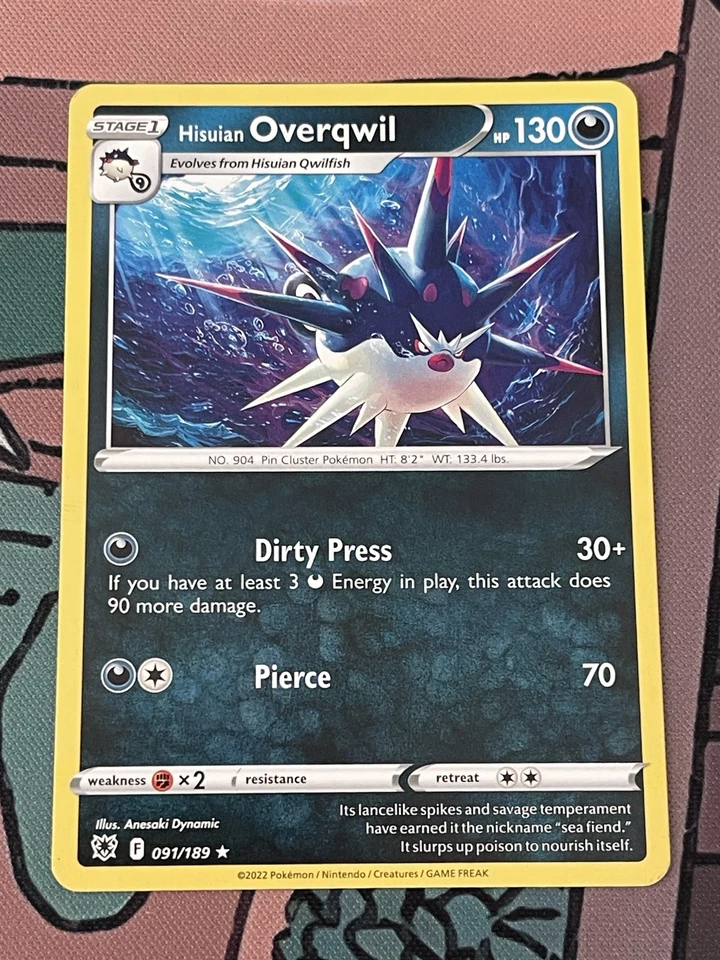 Hisuian Overqwil (91) Rare SWSH10: Astral Radiance 091/189 LP - Image 1 of 1
