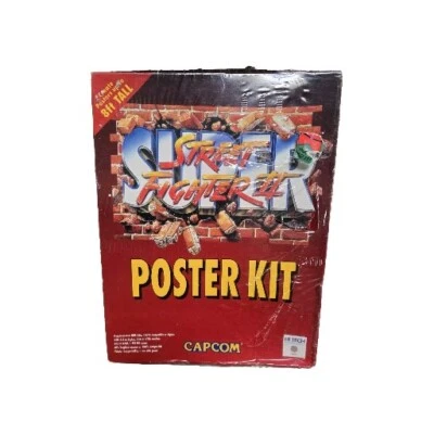 Super Street Fighter II 2 Poster Kit Capcom IBM Software BRAND NEW 1994 - Image 1 of 4