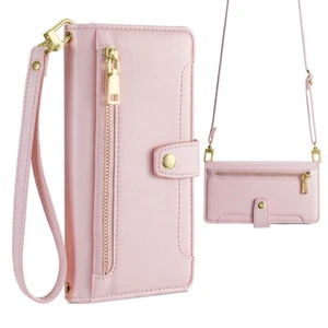 Crossbody Leather Wallet Phone Case For Xiaomi A2 Redmi Note 12 13 Poco X6 K60 - Picture 1 of 18