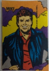 Knight Rider Michael Knight David Hasselhof sticker chewing gum ARGENTINA 80s
