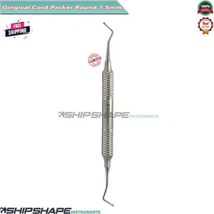 Gingival Cord packer 1.5mm Round Serrated Retraction Sulcus Dental Instruments - Picture 1 of 9