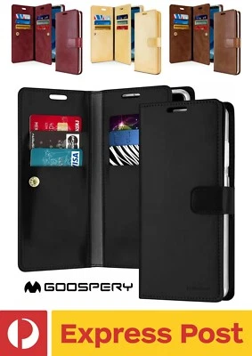 Samsung Galaxy S9 Goospery Mansoor Double Wallet Leather Cardholder Flip Case - Image 1 of 4
