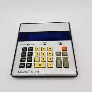 Vintage Uni-Sonic XL-101 Desktop Calculator UniSonic Taiwan Home Office Retro - Picture 1 of 12