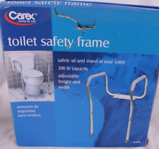 Carex Toilet Safety Frame with Height Adjustable Legs & Width Adjustable Handle