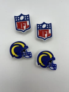 NFL Los Angeles Rams Football Helmet For Crocs Shoe Charms Jibbitz - 4piece - Picture 1 of 1