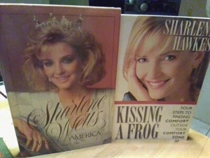 2 Sharlene Wells Signed Books! "Miss America", "Kissing A Frog" - Picture 1 of 9