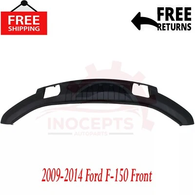 New Valance For 2009-2014 Ford F-150 Front Textured with Tow Hook Holes 4WD Foto 1 de 4