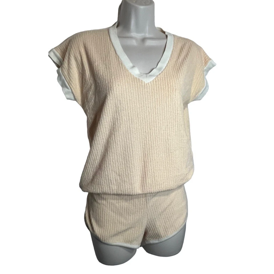 Juego corto de tela de rizo Montgomery Ward vintage años 70/80  Foto 1 de 4