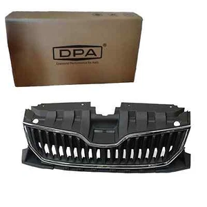 DPA SPORT KÜHLERGRILL FRONT GRILL SCHWARZ CHROM LEISTE passend für SKODA FABIA 3 - Bild 1 von 2