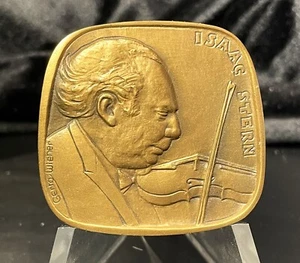 Isaac Stern 1982 Jewish Hall Of Fame Bronze Gedenkmedaille - Bild 1 von 4