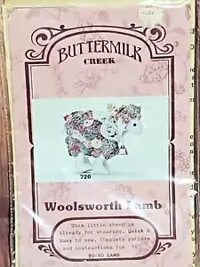 Muñeca de juguete de peluche Buttermilk Creek 720 Woolsworth 10" Yo Yo cordero amorosa - Imagen 1 de 3
