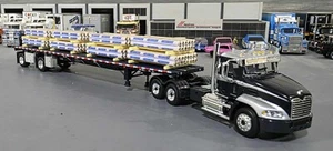 1/64 DCP / FIRST GEAR MACK PINNACLE WITH PAPER TUBES LOADED TRAILER 60-1954 - Picture 1 of 7