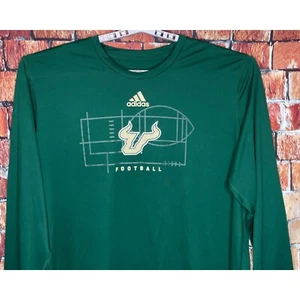 South Florida USF Football Player Issued Long Sleeve Adidas Polo Shirt Mens 3XL - Picture 1 of 4