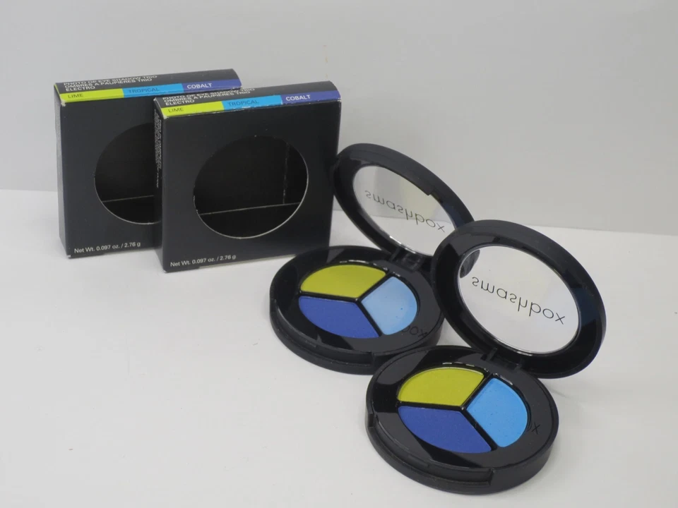 SMASHBOX PHOTO OP EYE SHADOW TRIO - LIME, TROPICAL & COBALT BOXED (LOT OF 2) - Image 1 of 4