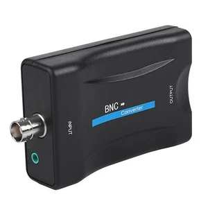 BNC to HDMI Converter Coaxial Adapter Coax Connector 1080P Audio Input HDMI New - Picture 1 of 23