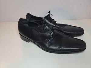 Gordon Rush Diplomat Shoes Mens 11.5 Black Leather Loafers Slip On Dress Shoe - Picture 1 of 8