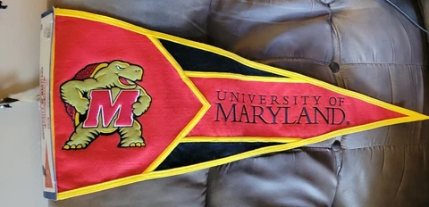 2003 University Of Maryland Terrapins Collegiate Pennant 32" Long - B1 Cover