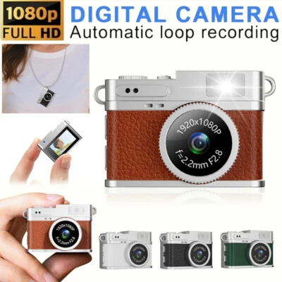 Mini Camcorder mit Bildschirm 1080P HD Schlüsselanhänger Kamera Retro Digitalkamera Geschenk - Bild 1 von 4