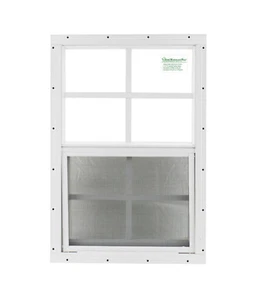 Shed/Chicken Coop/Play House Windows 14X21 White Flush w/ Safety Glass Free Ship - Picture 1 of 3