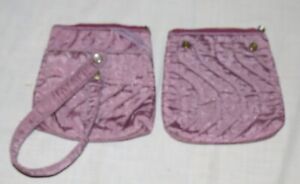 Gloria Vanderbilt Dual Cosmetic Bag Wrist Strap