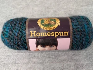 Lion Brand Yarn Homespun Yarn 6 oz Lagoon 404 Bulky - Picture 1 of 5