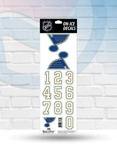 St Louis Blues Helmet Decal Set - Home Helmet Cover