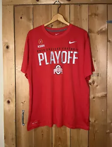 Nike Dri Fit Ohio State Buckeyes College Football Playoff 2015 T Shirt XL H4 - Picture 1 of 5