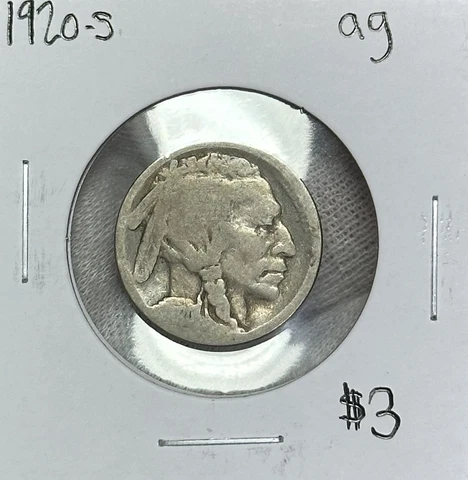 1920-S Buffalo Nickel Ag Filler Coin Cover