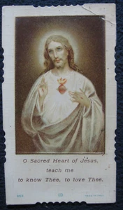Sacred Heart of Jesus Prayer Card - Picture 1 of 3