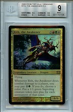 MTG Rith, the Awakener BGS 9.0 (9) Mint FTV Dragons Magic Foil Amricons 1136