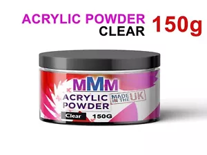 150G Attraction Acrylic Powder Nail Enhancement CLEAR POWDER Fast Delivery UK - Picture 1 of 1