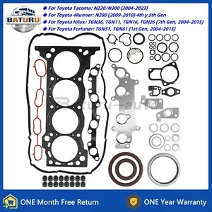 For Toyota 2.7L Tacoma 4Runner Hilux 04111-0C110 2TR-FE Engine Gasket Kit - Picture 1 of 9