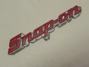 Snap-On Original Rot & Silber Emblem Kunststoff Abzeichen Aufkleber Logo 8" lang - Bild 1 von 18