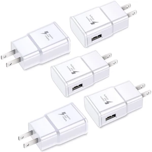 5Pack Lot Adaptive Fast USB Wall Charger Block Power Adapter For Samsung Android - Picture 1 of 13
