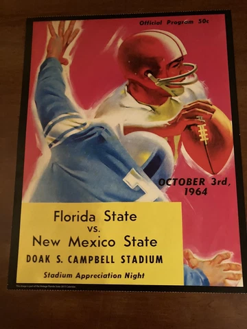 1964 Florida State Vintage Football Poster - Great For Framing Cover