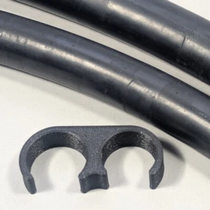 A/C Dual Line Black Separator for 1 #8 & 1 #10 AC Hose - Picture 1 of 7