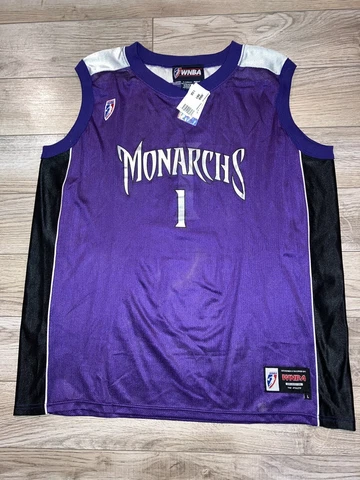 Sacramento monarchs #1 WNBA basketball Jersey women’s Large L NEW Cover