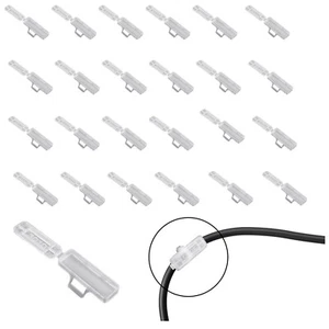 Kabeletiketten Erkennungsbox Kabel Beschriftung Kabeletike 50 Stück Transparent - Bild 1 von 2