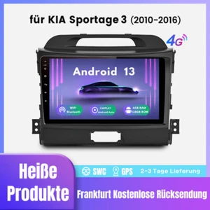 Carplay 9" Android 13 Autoradio GPS Navi WIFI DAB+ BT 6+128GB Für KIA Sportage 3 - Bild 1 von 11