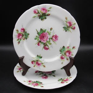 Hammersley & Co. Salad Plates, Two (2), Grandmother's Rose, No Trim, 8" d - Picture 1 of 12