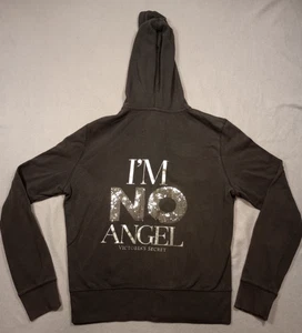 Chaqueta Victoria’s Secret para mujer negra cremallera completa I'm No Angel Bling Wing cremallera - Imagen 1 de 10