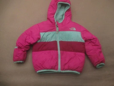 Chaqueta The North Face Talla 12-18m Niño Rosa Plumón Forrada Sherpa Con Capucha Cremallera Completa 834 Foto 1 de 4