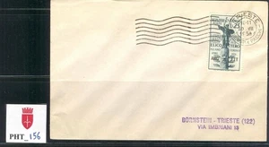 PHT_156 TRIESTE. Nicely franked 1954 letter w. 25 Lire ESPER. POSTA ELICOTTERO. - Picture 1 of 1