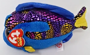 Ty Beanie Boos - AQUA the Blue Fish (6 Inch) - Picture 1 of 6
